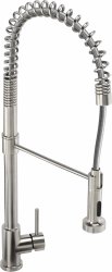 Abode Stalto Professional Mixer Tap w/Pull Out - St/Steel