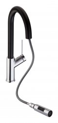 Abode Virtue Nero Mixer Tap w/Pull Out - Chrome