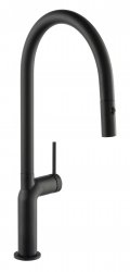 Abode Tubist Single Lever Mixer Tap w/Pull Out - Matt Black