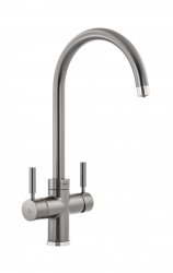 Abode Prostream 3 IN 1 Swan Spout Monobloc Tap - Graphite