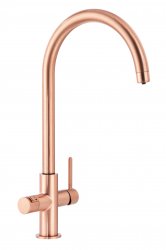 Abode Prothia 3 IN 1 Swan Spout Slimline Monobloc Tap - Chrome