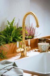 Abode ProTrad 4 IN 1 Monobloc Tap - Antique Brass