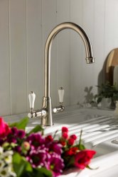 Abode Ludlow Monobloc Mixer Tap - Brushed Nickel