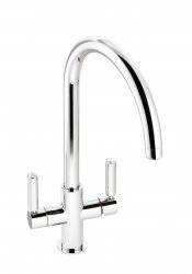 Abode Astbury 3 Part Mixer Tap - Chrome