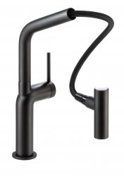 Abode Tubist T Single Lever Mixer Tap w/Pull Out - Matt Black