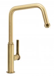 Abode Hex Single Lever Mixer Tap - Antique Brass