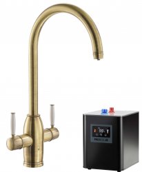 Abode Province 4 IN 1 Monobloc Tap & Proboil.4E Tank - Brushed Nickel