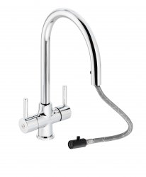 Abode Zest Monobloc Pull-Out Mixer Tap - Chrome