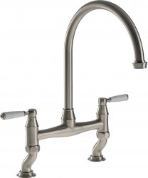 Abode Astbury Bridge Mixer Tap - Pewter