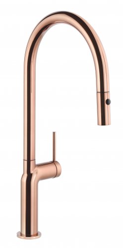 Abode Tubist Single Lever Mixer Tap w/Pull Out - Brushed Nickel