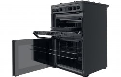 Hotpoint HDM67G0CMB/UK Gas Cooker - Black