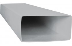 Manrose 204 x 60mm Rectangular Flat Channel Ducting (1m) - White