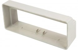 Manrose 204 x 60mm to 220 x 90mm Flat Channel Connector - White