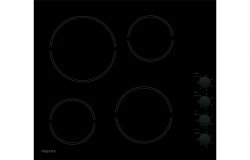 Hotpoint HR 619 CH 60cm Ceramic Hob - Black