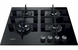 Whirlpool GOWL 628/NB 60cm Gas on Glass Hob - Black