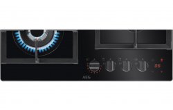 AEG HKB64450NB 60cm Gas on Glass Hob - Black