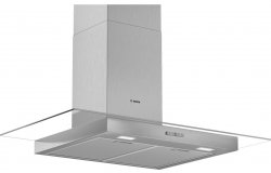 Bosch Series 2 DWG94BC50B 90cm Flat Glass Chimney Hood - Brushed Steel