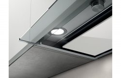 Elica Boxin HE 90cm Integrated Hood - St/Steel & White Glass
