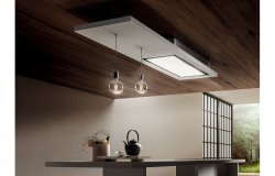 Elica Lullaby@ 120cm Ceiling Hood (Ducting) - White Wood