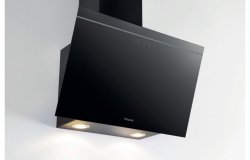 Hotpoint PHVP 62F LT K 60cm Angled Chimney Hood - Black