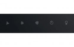 Hotpoint PHVP 82F LT K 80cm Angled Chimney Hood - Black