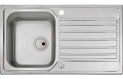 Abode Connekt 1B & Drainer Inset Sink - St/Steel