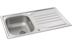 Abode Mikro 1B & Drainer Inset Sink (Boxed inc. waste) - St/Steel