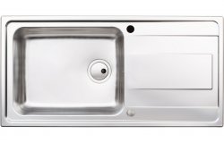 Abode Ixis 1B & Drainer Inset Sink - St/Steel