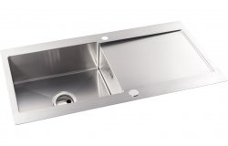 Abode Verve 1B & Drainer Inset Sink - St/Steel