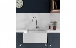 Abode New Belfast 1B Undermount Sink - White