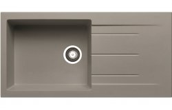 Prima+ Granite 1B & Drainer Inset Sink - Light Grey
