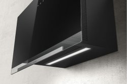 Elica Aplomb 60cm Chimney Hood - Black Glass