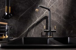 Abode Industria 3 IN 1 Monobloc Tap - Brushed Nickel