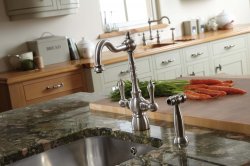 Abode Bayenne Monobloc Mixer Tap w/Handspray - Pewter