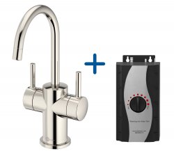 InSinkErator FHC3010 Hot/Cold Water Mixer Tap & Standard Tank - Polished Nickel