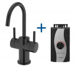 InSinkErator FHC3010 Hot/Cold Water Mixer Tap & Standard Tank - Velvet Black