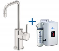 InSinkErator FH3020 Hot Water Tap & Neo Tank - Brushed Steel