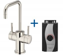 InSinkErator FHC3020 Hot/Cold Water Mixer Tap & Standard Tank - Polished Nickel