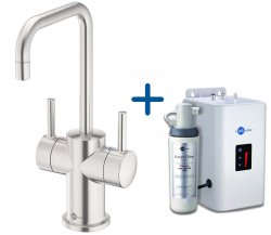 InSinkErator FHC3020 Hot/Cold Water Mixer Tap & Neo Tank - Brushed Steel