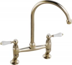 Abode Ludlow Bridge Mixer Tap - Chrome