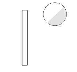 720 x 100 x 18mm Wall Scribe / Filler - Gloss White