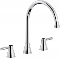 Abode Brompton Single Lever Mixer Tap w/Handspray - Chrome