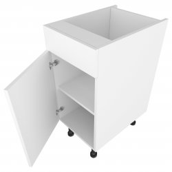 400mm Drawerline Single Base Unit with Dummy Drawer Left Hand - (Self Assembly)