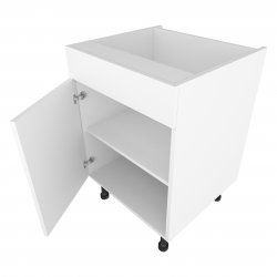 450mm Drawerline Single Base Unit with Dummy Drawer Left Hand - (Ready Assembled)