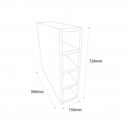 Chippendale 150mm Standard Wine Rack Unit - (Self Assembly)