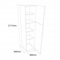Chippendale 400mm Larder Unit Right Hand - (Self Assembly)