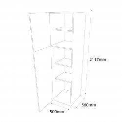 Chippendale 500mm Larder Unit Left Hand - (Self Assembly)