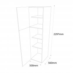 500mm Larder Tall Unit Left Hand - (Self Assembly)