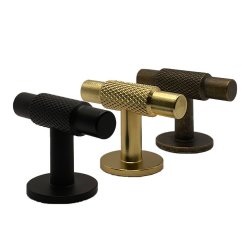 Brass Knurled T knob