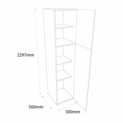 300mm Type 1 Larder Tall Unit Right Hand - (Ready Assembled)